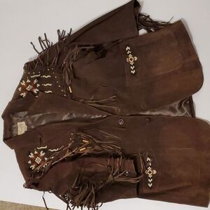 Scully suade brown leather mens jacket